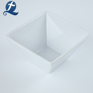 Modern Mini Cerâmica Dinnerware Set Sopa Quadrada e Salada Prato Moderno Quadrado Jantar Mini Cerâmica Placa Conjuntos