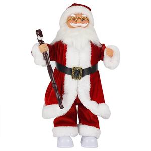 Forniture per regali di natale, in piedi cappotto rosso ventoso decorazione di Figurine di natale di babbo natale - Product Image 4
