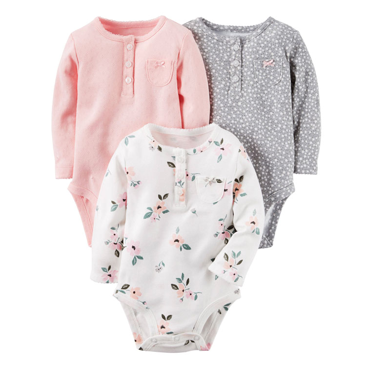 Оптовая продажа детской одежды Детские комбинезоны с длинным рукавом боди