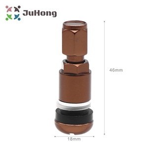 Vanne de <span class=keywords><strong>pneu</strong></span> en aluminium anodisé, marron MS525AL, convient à la plupart des voitures, outils de réparation de pneus/vente en gros - Product Image 6