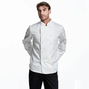 Pizza francesa chef uniforme abrigo cocina para hombres y mujeres