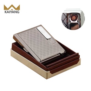 2019 fabbrica della cina di alta qualità capacità di nuovo modello di sigaretta caso <span class=keywords><strong>con</strong></span> usb più leggero all'ingrosso scatola di sigarette - Product Image 4