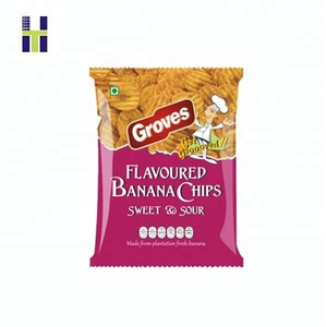 Sachet d'Emballage en Plastique Imprimé par Héliogravure pour Chips de Banane - Product Image 1