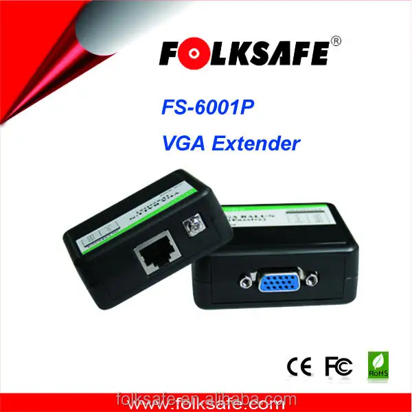 Folksafe IP موسع VGA عبر الفيديو balun عدة لا كانون FS-6001P