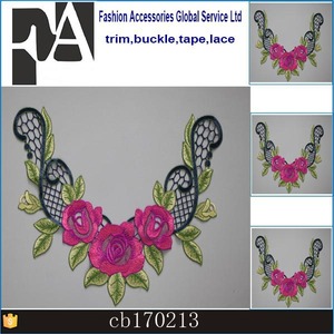 Cuello bordado encaje Kurta bordado Diseño collar cuello encaje trim <span class=keywords><strong>para</strong></span> damas vestidos, <span class=keywords><strong>blusas</strong></span> - Product Image 4