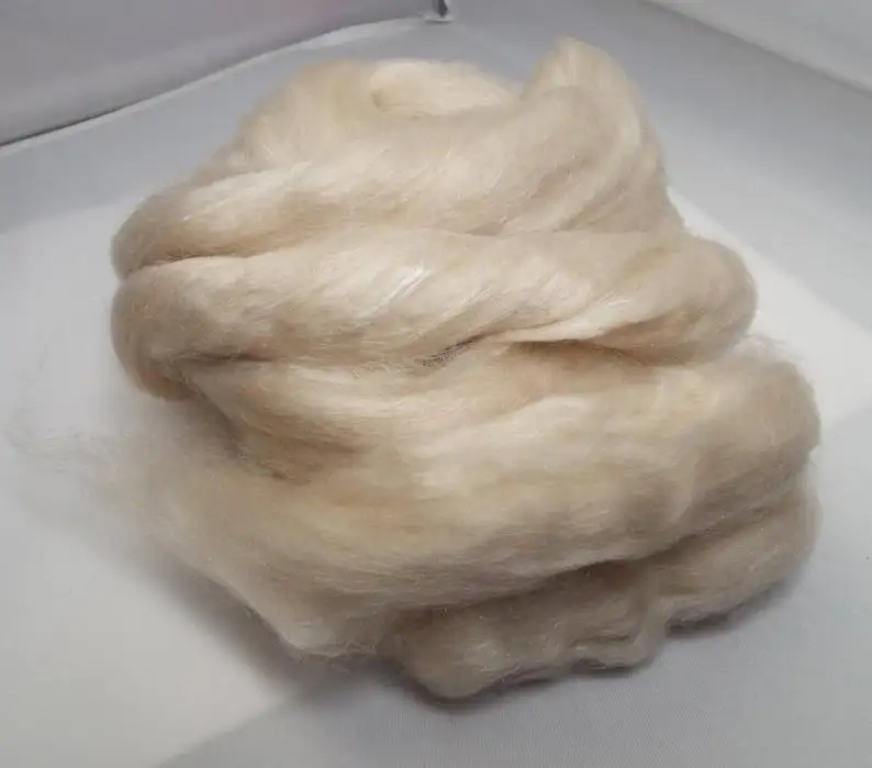 Pure Combed Dehaired Wool Fiber Raw Sheep Wool For Sale