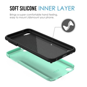 Moko ISO BSCI Factory Outlet Matte chống sốc hai lớp cứng PC Mobile Cover Silicone trường hợp điện thoại cho iPod Touch 5 6 7 - Product Image 4