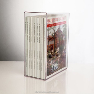 Tùy chỉnh thiết kế đơn giản rõ ràng Acrylic cuốn sách slipcase Máy tính để bàn perspex slipcase cho cửa hàng - Product Image 1