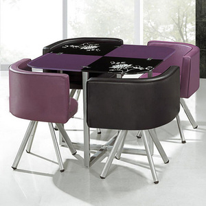 A buon mercato Classico 4 <span class=keywords><strong>Sedie</strong></span> Moderne In Fibra di Vetro Top Set <span class=keywords><strong>Tavolo</strong></span> Da Pranzo/<span class=keywords><strong>Tavolo</strong></span> Da Pranzo <span class=keywords><strong>e</strong></span> <span class=keywords><strong>Sedie</strong></span> - Product Image 4