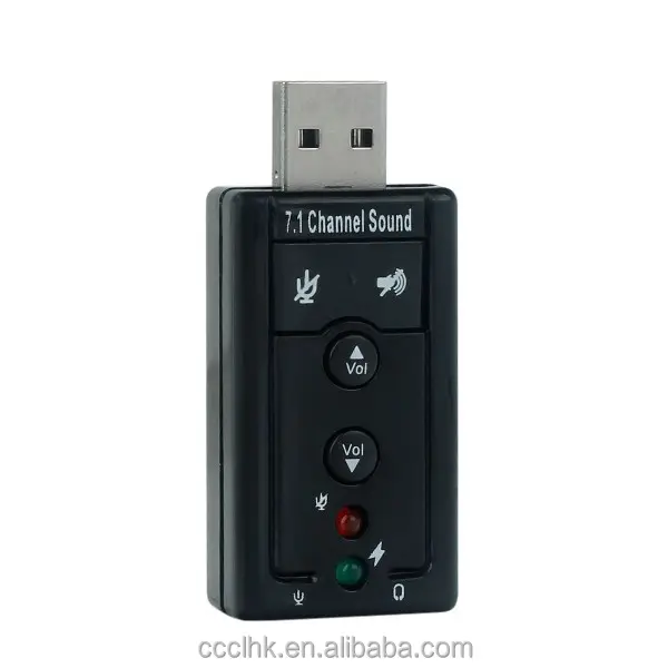 Externer USB 2.0 zu Audio Soundkarten adapter Virtual 7.1 CH Mic Speaker