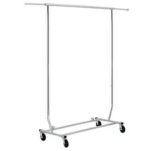 Adjustable Rolling Display Drying Portable Clothing Rack