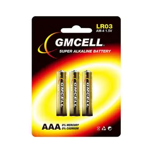 GMCELL 1.5 V AAA AM4 LR03 no.7 AAA 碱性电池