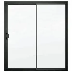 Modern Patio Thin frame aluminum exterior slide glass door with German accessories handle hardware