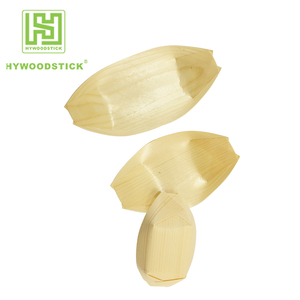 Usa e getta di Bambù di Legno di Figura della Barca Vassoio di Cibo - Product Image 2