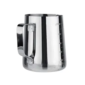creamer café tasse Suppliers-Pichet et mousseur à café en acier 2022, 350/600/1000ml, tasse à lait et à crème, pour pichet et fleur