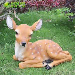 Commercio all'ingrosso outdoor artigianale decorazione del <span class=keywords><strong>giardino</strong></span> della resina vita size deer statue - Product Image 3