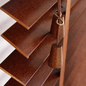 Finestra Decorare YL Solido Legno Roller Shutter Stecche e Parti Veneziane In Legno - Product Image 5