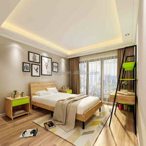 Cadena comercial edificio de apartamentos con tipo económico muebles del dormitorio con metal flor - Product Image 2