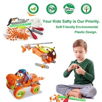 Kit de jouets créatifs 5 en 1, 123 pièces, jouets de Construction, blocs d'apprentissage, voiture, Concept, voitures, Kit de Construction