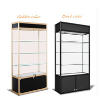 Armário de vidro com luzes led, venda da fábrica, armário de vidro com luz de led