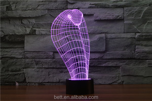 Increíble 3d superhero ilusión 3d llevó la lámpara luz de la noche para la decoración - Product Image 3