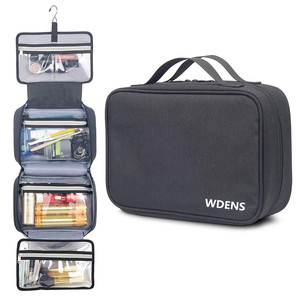 De Viaje impermeable bolsa de aseo de maquillaje personalizada colgante bolsa de cosméticos para los hombres y las mujeres - Product Image 1