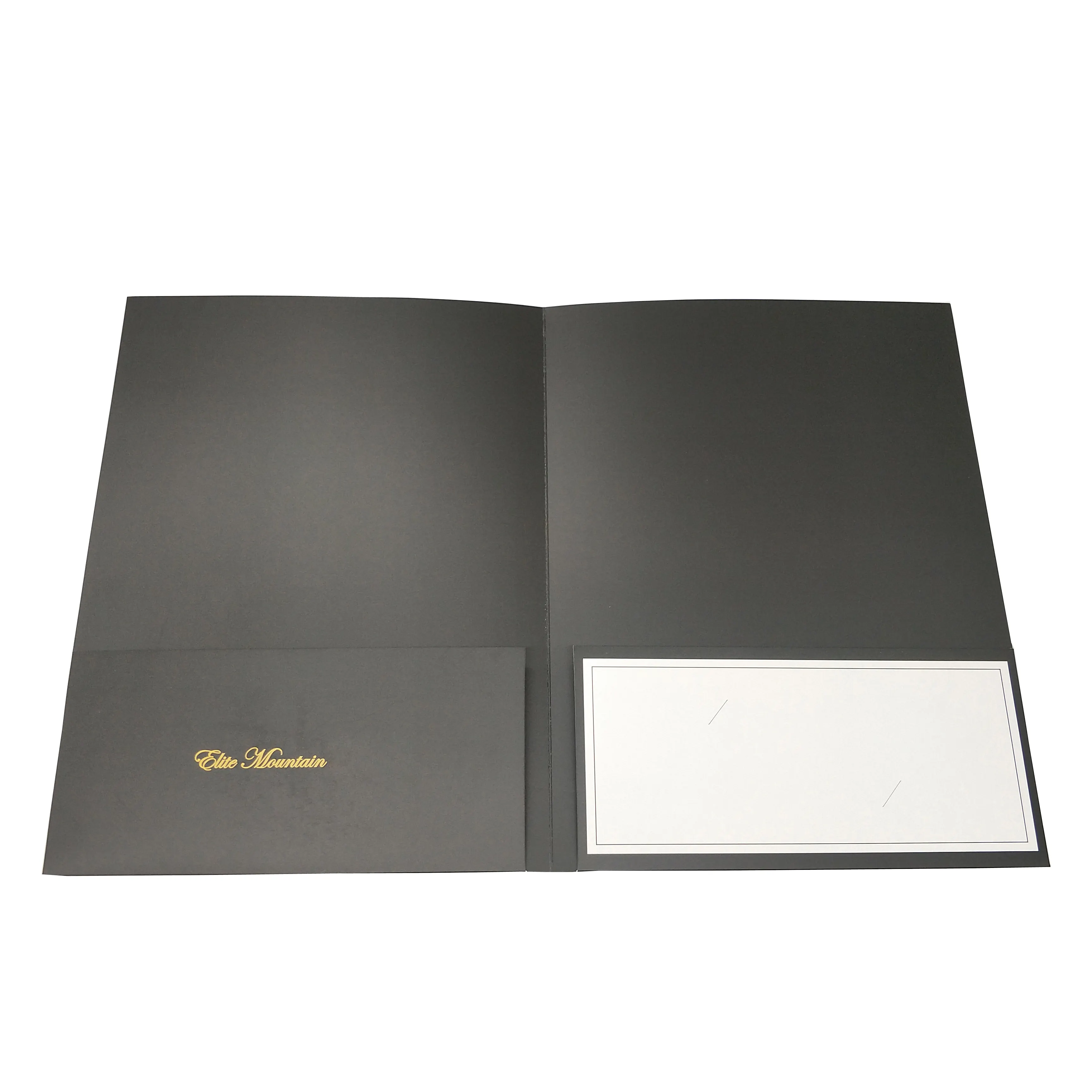 Paper File Folder A4 Presentation folder with Two Pockets and Name Card Holder for Office