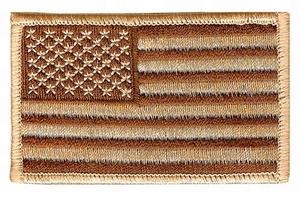 맞춤형 전산 기계 제작 자수 엠블럼 전체 자수 패치 메로우 국경 유니폼 용 미국 국기 패치 - Product Image 3