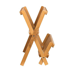 Hot-selling Handmade Home Plate Storage <strong>Place</strong> Five Layers and Above 100% Bamboo Foldable Dish Drying Rack - Product Image 2