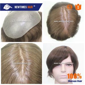 Sollevato toupee degli uomini di pelle sottile iniettata <span class=keywords><strong>parrucchino</strong></span> per gli uomini - Product Image 2