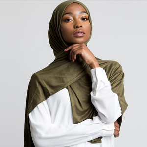 Châle extensible pour femmes, écharpe en Jersey, couleur unie, 60x160Cm - Product Image 3