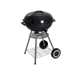 SEJR 17 pulgadas negro carbón tetera de la parrilla de barbacoa Parrilla de barbacoa 43.7X44X71cm