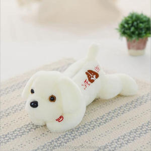 Kustom Gaya Baru Mode LED Cahaya Warna-warni Mewah Boneka Anjing Mainan untuk Anak-anak Bermain