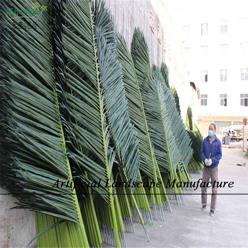 SJCL - 08 искусственные Пальмовые Листья разного размера, искусственные Пальмовые Листья, декоративные Пальмовые Листья для помещений и улицы