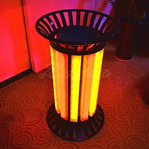 Modern design outdoors park waste container light up garbage containers for sale