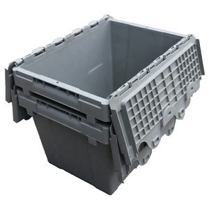 QS Stackable <strong>Nestable</strong> Moving <strong>Crate</strong> With <strong>Lids</strong> Rectangle <strong>Plastic</strong> Food Packaging Fruit Container With Cover <strong>Lid</strong> Wholesale - Product Image 4