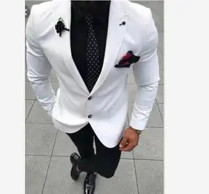 Wholesale slim fit white coat pant men suit To Add Class To Every