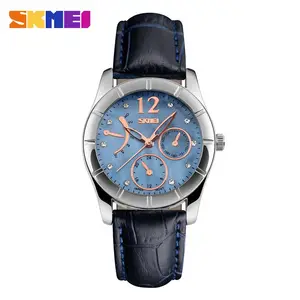 2018 NEW SKMEI 6911 Elegant Refinement lady Leather Strap 50m waterproof dive Quartz Fashion casual women dress watch best gift