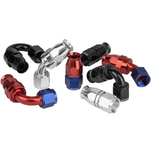 An6 an10 מרפק צינור בלם קו אבזרי pvc הידראולי אוויר ptfe צינור מחבר - Product Image 1