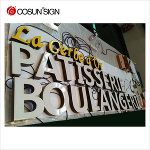 Diseño libre! Personalizado! Completo iluminado acrílico LED <span class=keywords><strong>shop</strong></span> logo Sign-3D impermeable efecto de publicidad señalización - Product Image 2
