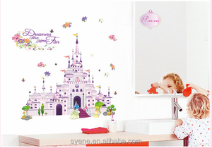 3d niños princesa vivero <span class=keywords><strong>pared</strong></span> mural pegatinas vivero flor Castillo <span class=keywords><strong>pared</strong></span> adhesivo <span class=keywords><strong>para</strong></span> el bebé habitaciones casa decoración <span class=keywords><strong>de</strong></span> la <span class=keywords><strong>pared</strong></span> - Product Image 4