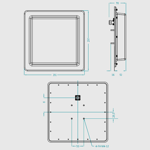 IP65 840-928 Mhz 20-30M 저가의 UHF <span class=keywords><strong>RFID</strong></span> 안테나 리더 장거리 - Product Image 6