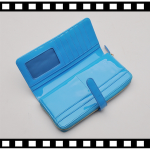 <span class=keywords><strong>Portafoglio</strong></span> da <span class=keywords><strong>donna</strong></span> in PU <span class=keywords><strong>blu</strong></span> con cinturino con fibbia popolare europeo e americano con fessura per carta di credito - Product Image 4