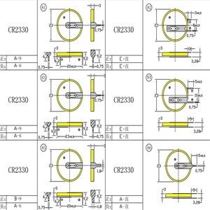Nhà Máy bán hàng trực tiếp pin <span class=keywords><strong>Lithium</strong></span> 3V <span class=keywords><strong>cr2330</strong></span> nút di động với Hàn tabs - Product Image 2