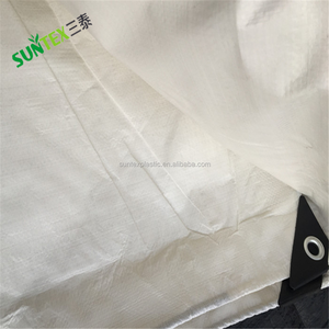 Водостойкий белый полиэтиленовый брезент средней грузоподъемности с усиленной защитой от дождя - Product Image 2