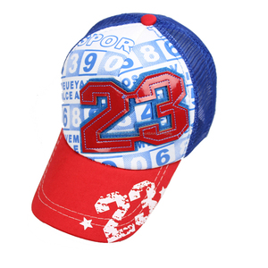 Leather badge LOGO children Cap 5 panel caps and hats trucker mesh personalized baseball Cap for <span class=keywords><strong>l</strong></span> - Product Image 3