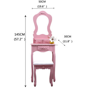 Coiffeuse en bois pour bébé Almirah Huda <span class=keywords><strong>Beauty</strong></span> Cosmetics New Design - Product Image 3