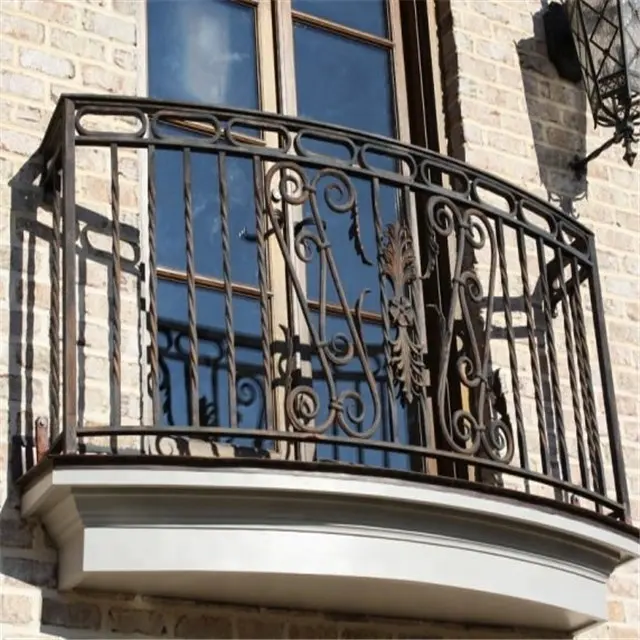 Lowes rejas de hierro forjado/diseños balcón parrilla/valla barandilla