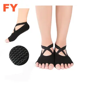 FY-I-1104 yoga çorap sapları ile anti kayma yoga çorap pilates kavrama çorap