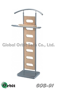 Perchero de Pie Moderno para Sala de Estar, de Madera Marrón y Metal, Organizador de Ropa, Perchero para Abrigos y Colgadores - Product Image 5